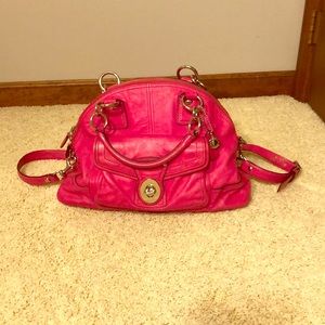 👛Authentic Hot Pink Large “Francine” Coach Bag👛